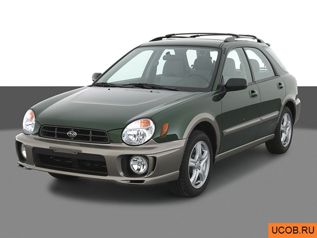 3D модель Subaru Impreza 2002 года