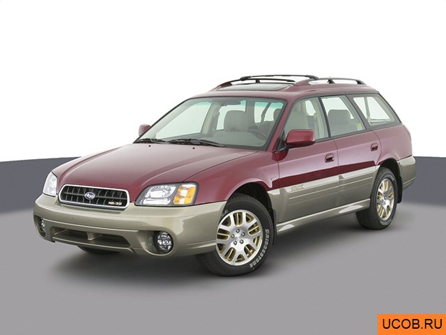 3D модель Subaru Outback 2003 года