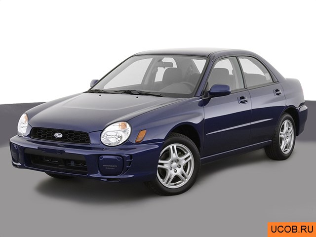 3D модель Subaru модели Impreza 2003 года