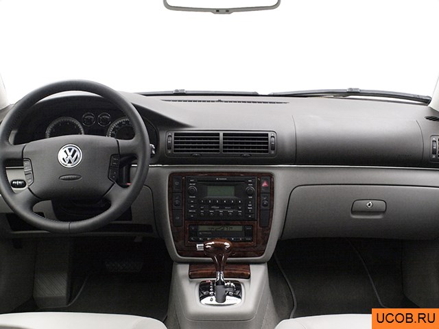 Wagon 2003 года Volkswagen Passat в 3D. Вид водительского места.