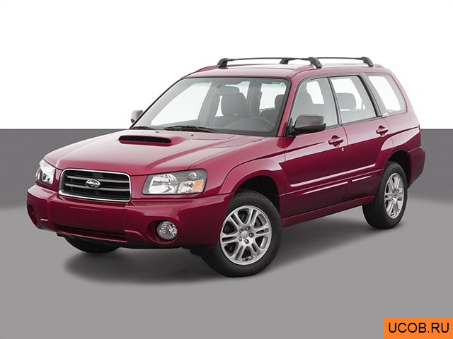 3D модель Subaru модели Forester 2004 года