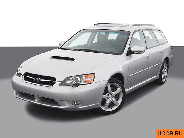 3D модель Subaru Legacy 2005 года