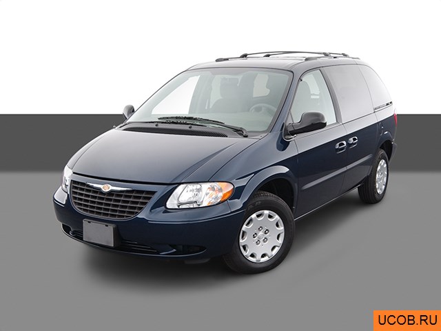 3D модель Chrysler Town and Country 2004 года