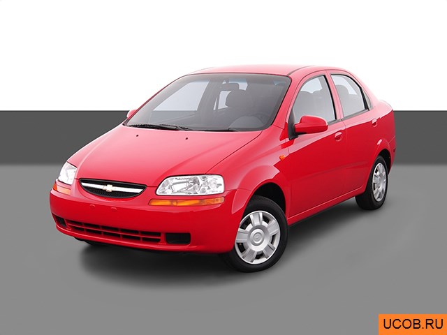 3D модель Chevrolet модели Aveo 2004 года