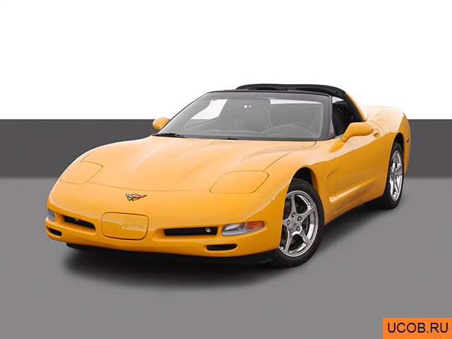 3D модель Chevrolet Corvette 2004 года
