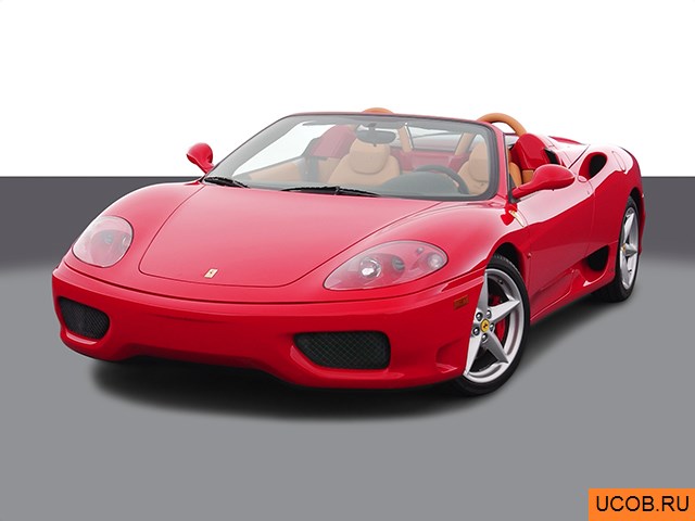 Модель автомобиля Ferrari 360 2004 года в 3Д