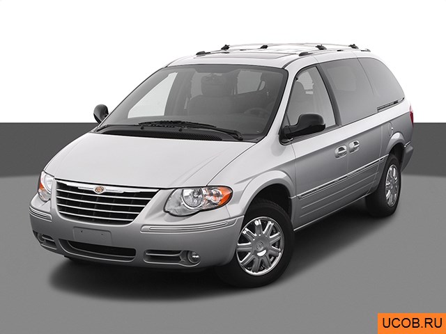 3D модель Chrysler Town and Country 2005 года