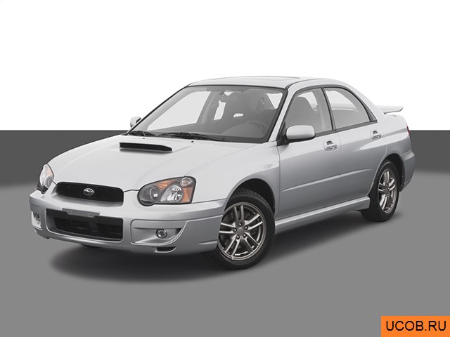 3D модель Subaru Impreza 2005 года