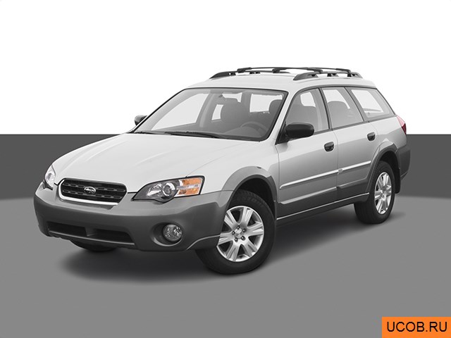 3D модель Subaru Outback 2005 года
