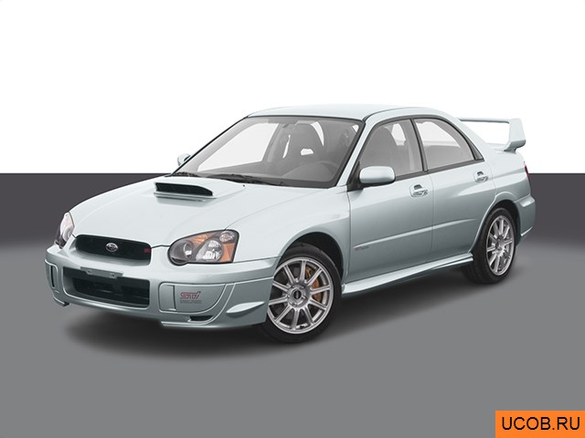 3D модель Subaru модели Impreza 2005 года