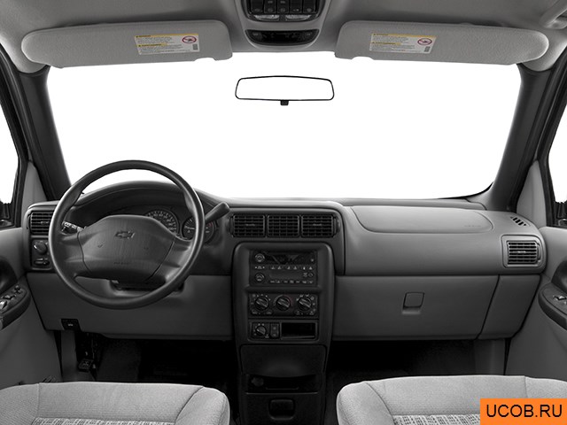Minivan 2004 года Chevrolet Venture в 3D. Вид водительского места.