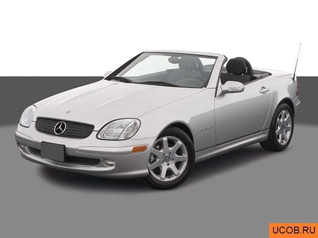 3D модель Mercedes-Benz модели SLK-Class 2004 года