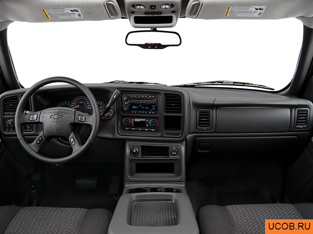 SUT 2004 года Chevrolet Avalanche 1500 в 3D. Вид водительского места.