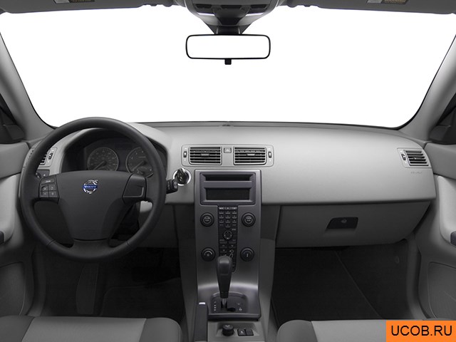 Wagon 2005 года Volvo V50 в 3D. Вид водительского места.