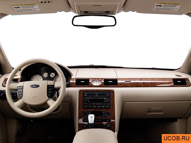 Sedan 2005 года Ford Five Hundred в 3D. Вид водительского места.