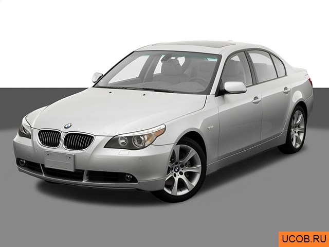 3D модель BMW модели 5-series 2005 года