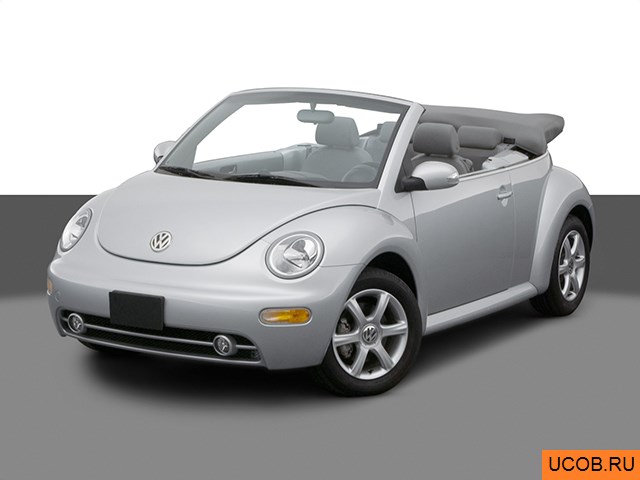3D модель Volkswagen New Beetle 2005 года