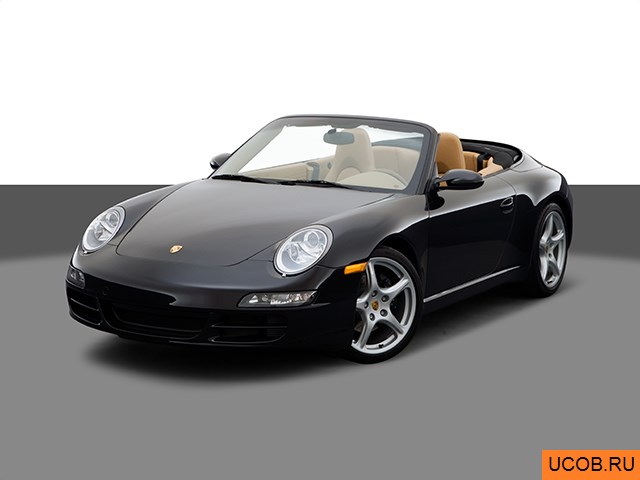 3D модель Porsche модели 911 (997) 2005 года