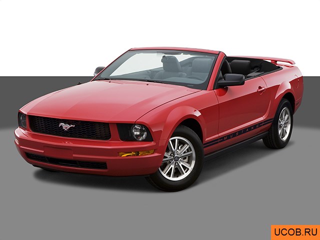 3D модель Ford модели Mustang 2005 года
