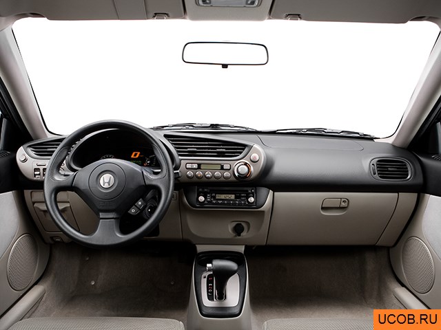Hatchback 2005 года Honda Insight Hybrid в 3D. Вид водительского места.