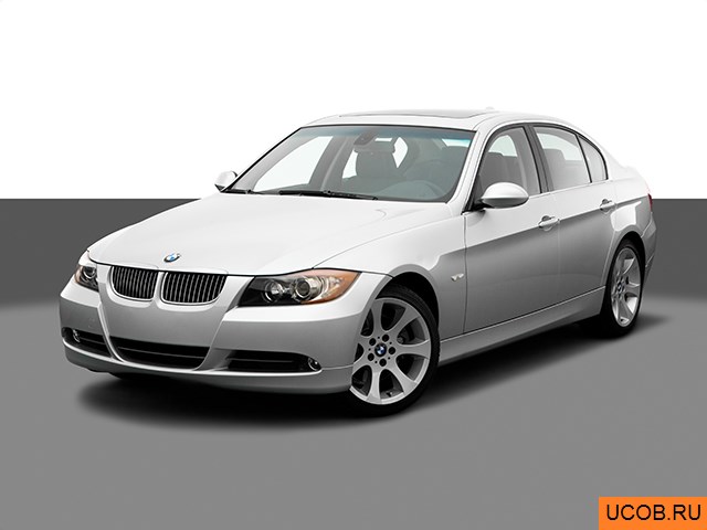3D модель BMW 3-series 2006 года