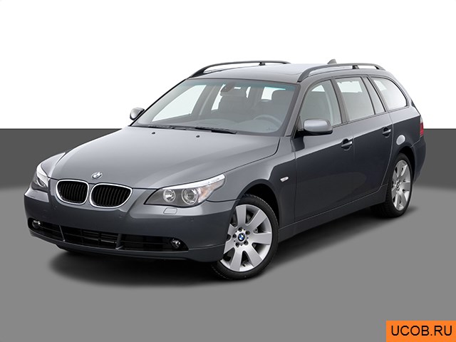 3D модель BMW 5-series 2006 года
