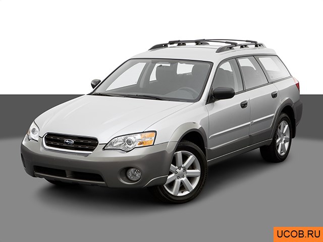 3D модель Subaru модели Outback 2006 года