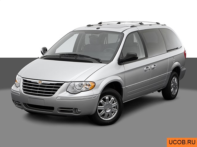 3D модель Chrysler Town and Country 2006 года