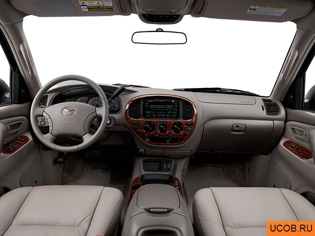 Pickup 2006 года Toyota Tundra в 3D. Вид водительского места.