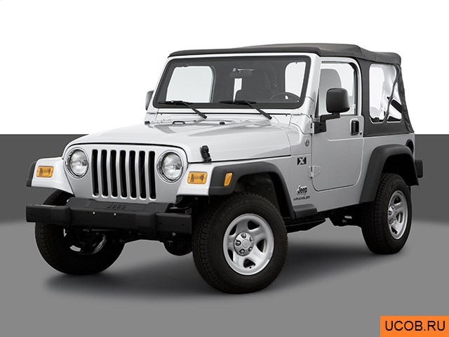 3D модель Jeep модели Wrangler 2006 года