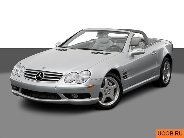 3D модель Mercedes-Benz модели SL-Class 2006 года