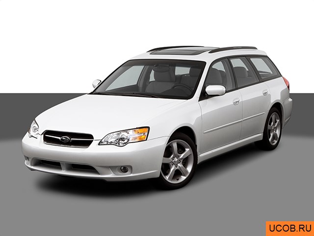 3D модель Subaru Legacy 2006 года