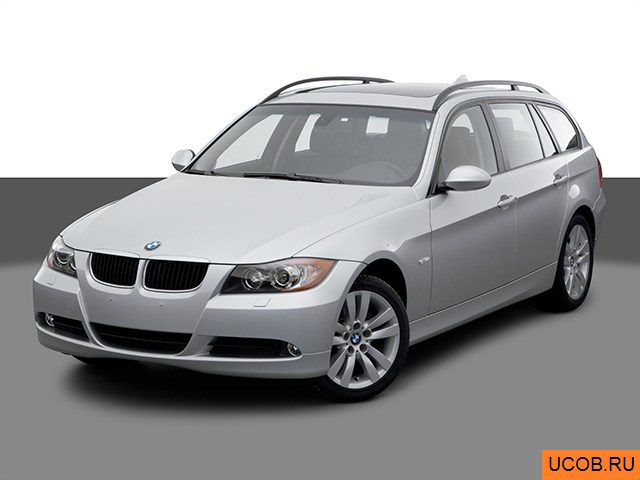 3D модель BMW модели 3-series 2006 года