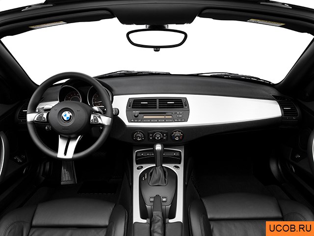Roadster 2006 года BMW Z4 Roadster в 3D. Вид водительского места.