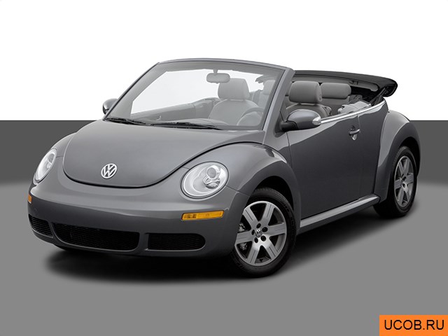 3D модель Volkswagen New Beetle 2006 года