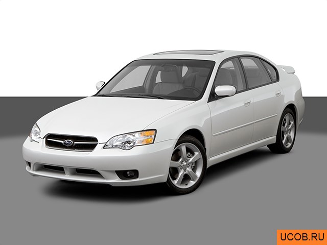 3D модель Subaru Legacy 2007 года
