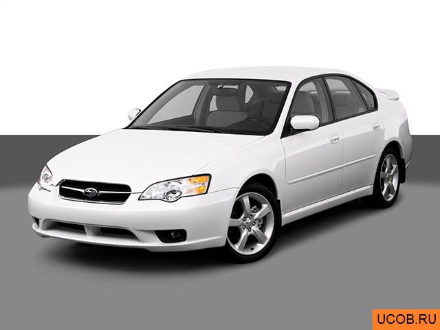 3D модель Subaru модели Legacy 2007 года