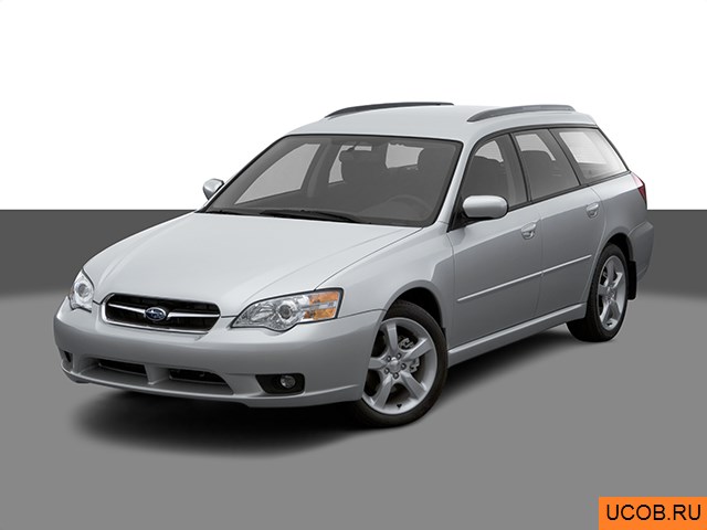 3D модель Subaru модели Legacy 2007 года
