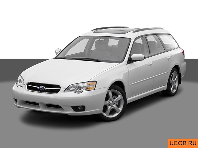 3D модель Subaru Legacy 2007 года