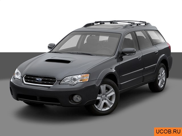 3D модель Subaru Outback 2007 года