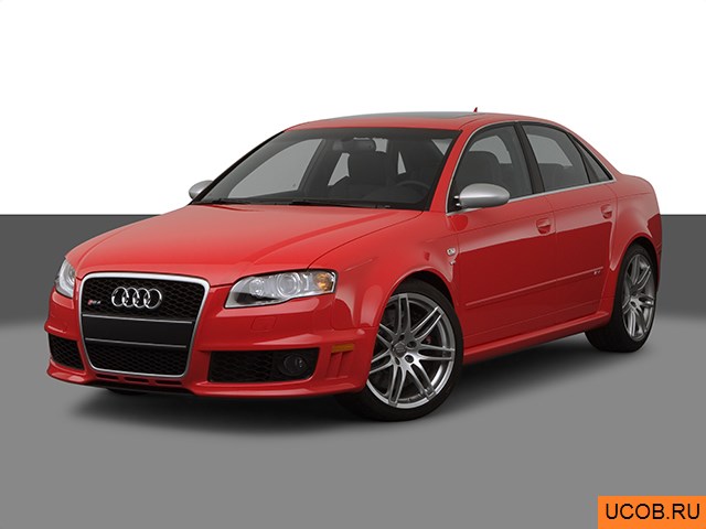 3D модель Audi модели RS 4 2007 года