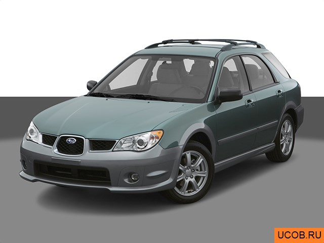 3D модель Subaru Impreza 2007 года