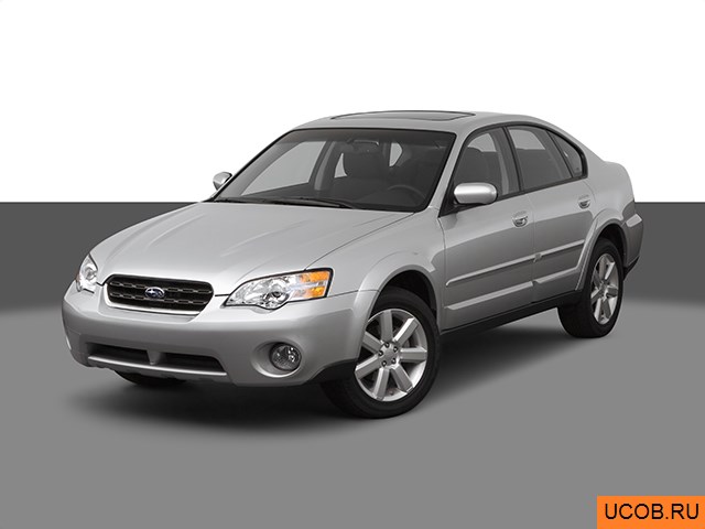 3D модель Subaru модели Outback 2007 года