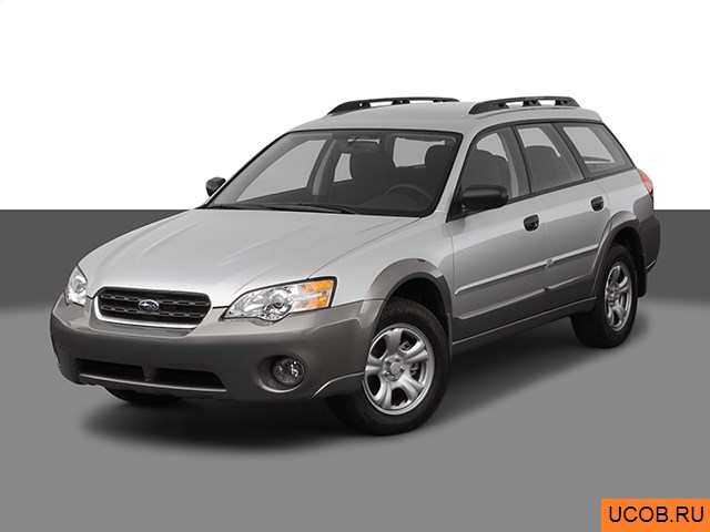 3D модель Subaru модели Outback 2007 года