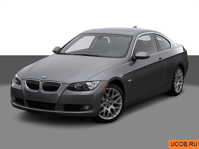 3D модель BMW модели 3-series 2007 года