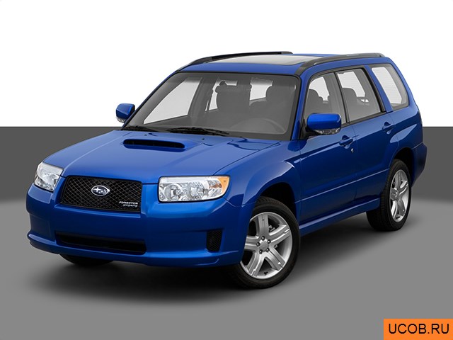 3D модель Subaru Forester 2007 года
