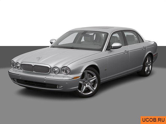 3D модель Jaguar XJ 2007 года