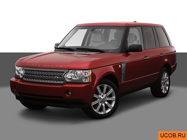 3D модель Land Rover модели Range Rover 2007 года