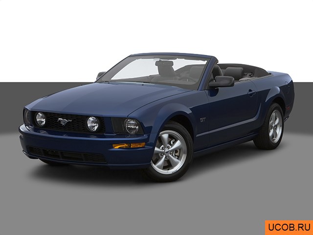 3D модель Ford Mustang 2007 года