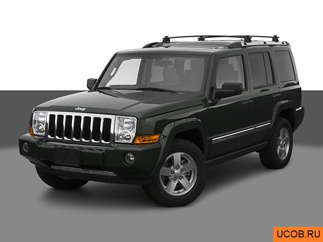 3D модель Jeep модели Commander 2007 года